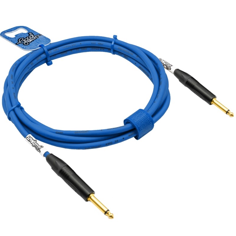 GoodDrut GDB TSTS 1 - Kabel instrumentalny Jack x Jack niebieski - 1m GoodDrut GDB TSTS 1 - Kabel instrumentalny Jack x Jack niebieski - 1m