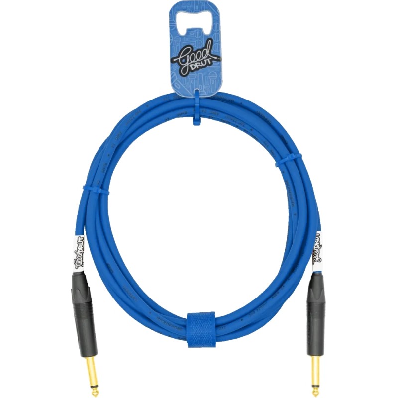 GoodDrut GDB TSTS 2 - Kabel instrumentalny Jack x Jack niebieski - 2m GoodDrut GDB TSTS 2 - Kabel instrumentalny Jack x Jack niebieski - 2m