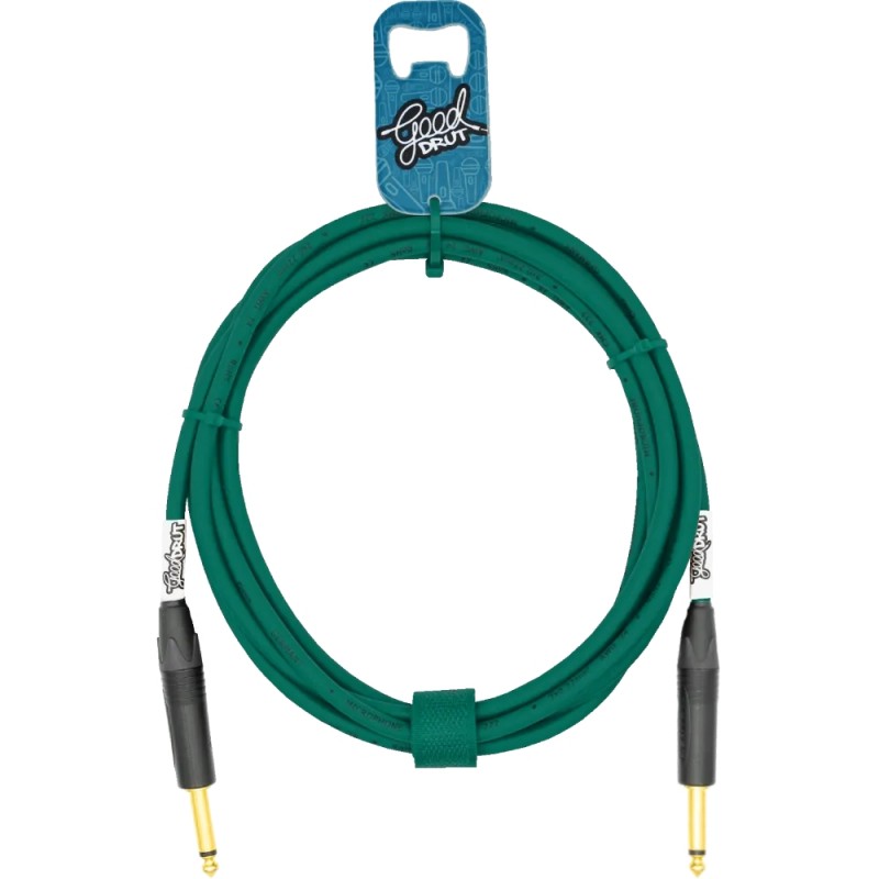 GoodDrut GDG TSTS 2 - Kabel instrumentalny Jack x Jack zielony - 2m GoodDrut GDG TSTS 2 - Kabel instrumentalny Jack x Jack zielony - 2m