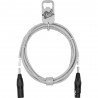 GoodDrut GDB XMXF 2-1-1 - Kabel mikrofonowy XLR-M x XLR-F biały - 2m GoodDrut GDB XMXF 2-1-1 - Kabel mikrofonowy XLR-M x XLR-F biały - 2m