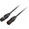 GoodDrut GDBK XMXF 1 - Kabel mikrofonowy XLR-M x XLR-F czarny - 1m GoodDrut GDBK XMXF 1 - Kabel mikrofonowy XLR-M x XLR-F czarny - 1m