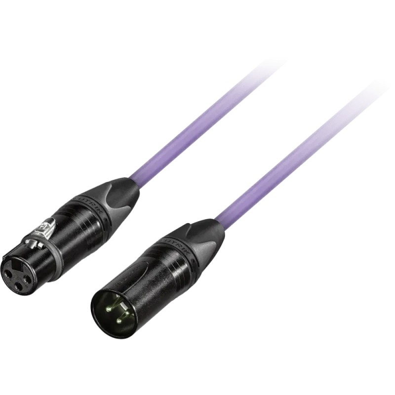 GoodDrut GDB XMXF 2-1 - Kabel mikrofonowy XLR-M x XLR-F fioletowy - 2m GoodDrut GDB XMXF 2-1 - Kabel mikrofonowy XLR-M x XLR-F fioletowy - 2m