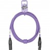 GoodDrut GDB XMXF 3-1 - Kabel mikrofonowy XLR-M x XLR-F fioletowy - 3m GoodDrut GDB XMXF 3-1 - Kabel mikrofonowy XLR-M x XLR-F fioletowy - 3m