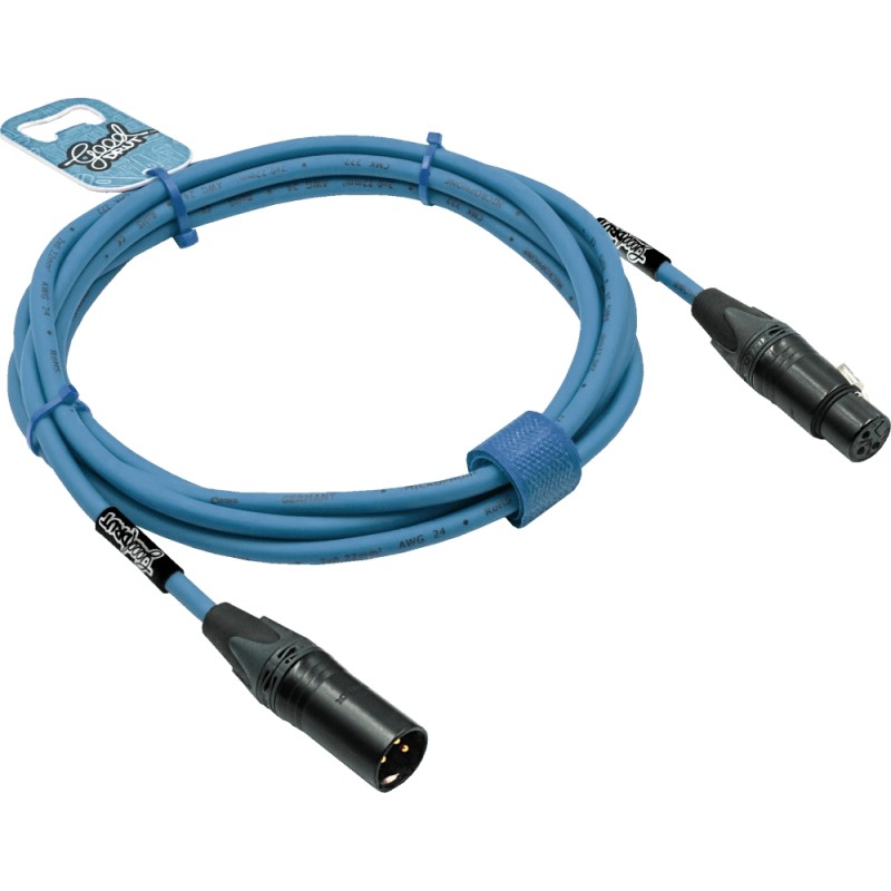 GoodDrut GDM XMXF 2 - Kabel mikrofonowy XLR-M x XLR-F miętowy - 2m GoodDrut GDM XMXF 2 - Kabel mikrofonowy XLR-M x XLR-F miętowy - 2m
