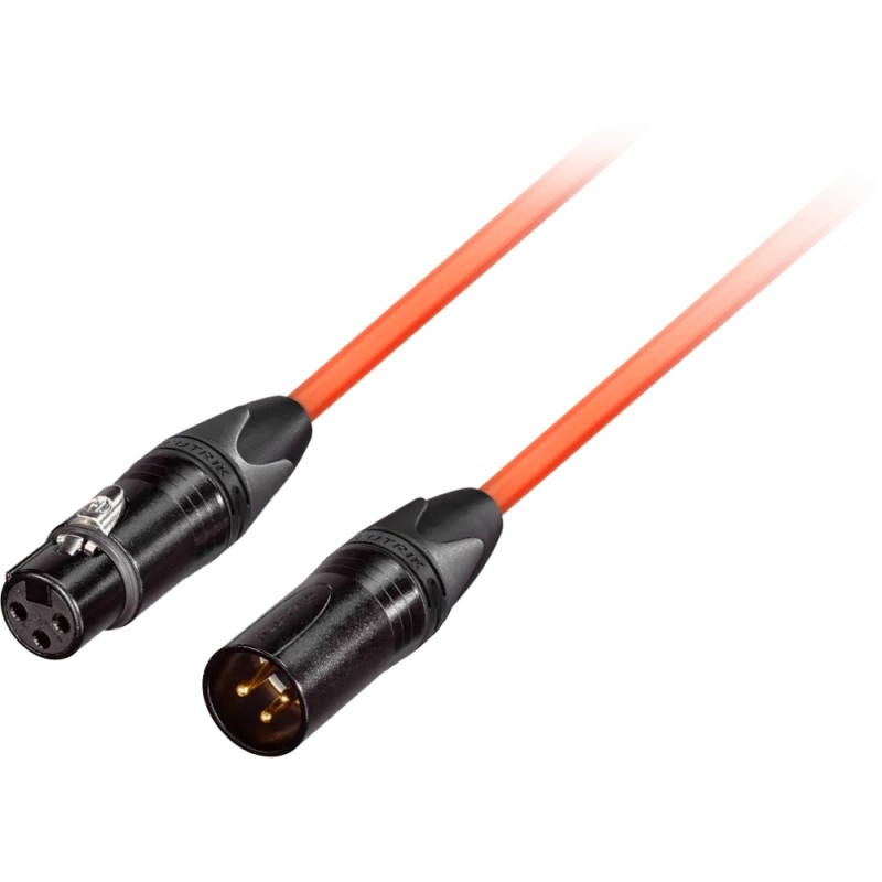 GoodDrut GDO XMXF 1 - Kabel mikrofonowy XLR-M x XLR-F pomarańczowy - 1m GoodDrut GDO XMXF 1 - Kabel mikrofonowy XLR-M x XLR-F pomarańczowy - 1m