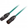 GoodDrut GDG XMXF 1 - Kabel mikrofonowy XLR-M x XLR-F zielony - 1m GoodDrut GDG XMXF 1 - Kabel mikrofonowy XLR-M x XLR-F zielony - 1m