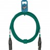 GoodDrut GDG XMXF 1 - Kabel mikrofonowy XLR-M x XLR-F zielony - 1m GoodDrut GDG XMXF 1 - Kabel mikrofonowy XLR-M x XLR-F zielony - 1m