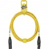 GoodDrut GDY XMXF 2 - Kabel mikrofonowy XLR-M x XLR-F żółty - 2m GoodDrut GDY XMXF 2 - Kabel mikrofonowy XLR-M x XLR-F żółty - 2m