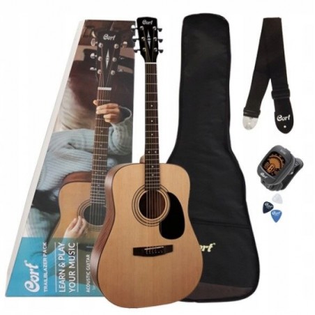 Cort CAP-810 OP NS zestaw gitarowy, gitara akustyczna, akcesoria - 1 - Zestawy gitarowe - Zestaw gitarowy składający się z gitar