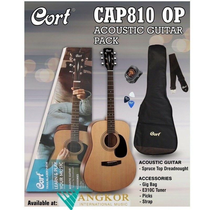 Cort CAP-810 OP NS zestaw gitarowy, gitara akustyczna, akcesoria - 4 - Zestawy gitarowe - Zestaw gitarowy składający się z gitar Cort CAP-810 OP NS zestaw gitarowy, gitara akustyczna, akcesoria - 4 - Zestawy gitarowe - Zestaw gitarowy składający się z gitar