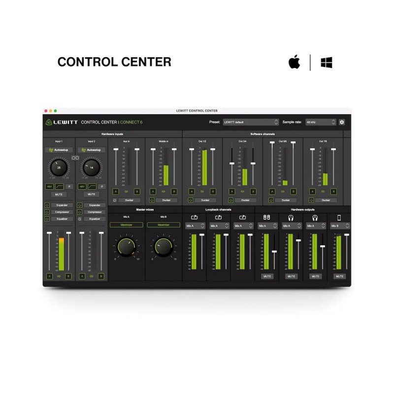 Lewitt CONNECT 6 - Interfejs audio Lewitt CONNECT 6 - Interfejs audio
