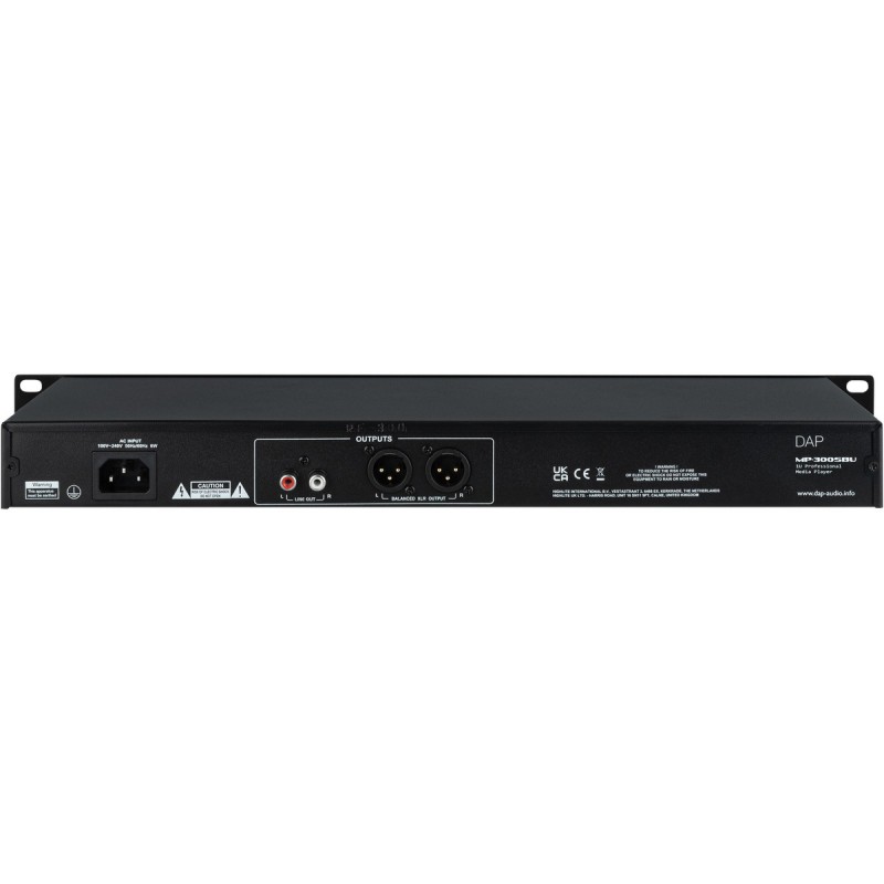 DAP Audio MP-300SBU - Odtwarzacz multimedialny USB/SD/BT DAP Audio MP-300SBU - Odtwarzacz multimedialny USB/SD/BT