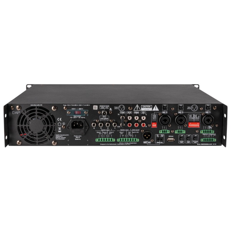 DAP Audio ZA-9250DAB - Wzmacniacz miksujący DAP Audio ZA-9250DAB - Wzmacniacz miksujący