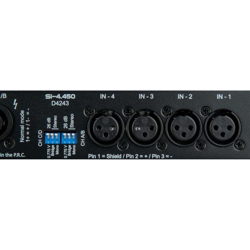 DAP Audio SI-4.450 - Wzmacniacz mocy przeznaczony do instalacji DAP Audio SI-4.450 - Wzmacniacz mocy przeznaczony do instalacji