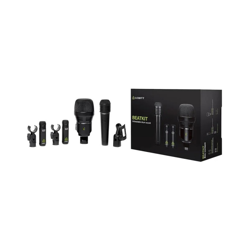 Lewitt Beatkit - Zestaw mikrofonów do perkusji Lewitt Beatkit - Zestaw mikrofonów do perkusji