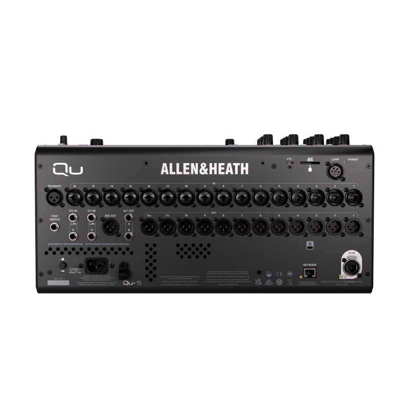 Allen & Heath QU-5 - mikser cyfrowy - 2 - Miksery cyfrowe - Mikser cyfrowy Allen & Heath QU-5 to 38-kanałowa cyfrowa konsola mik Allen & Heath QU-5 - mikser cyfrowy - 2 - Miksery cyfrowe - Mikser cyfrowy Allen & Heath QU-5 to 38-kanałowa cyfrowa konsola mik