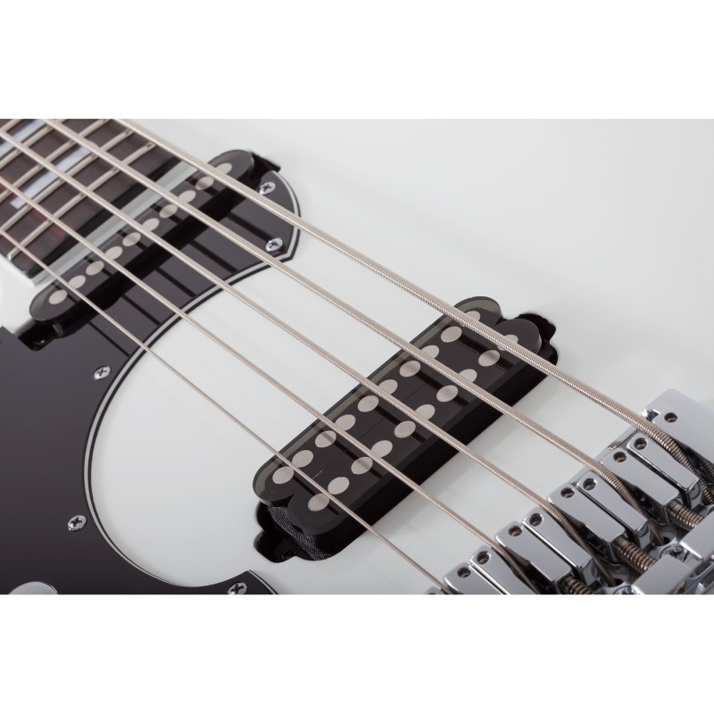 Schecter Stargazer-5 LH Gloss White - Gitara basowa