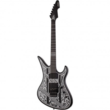 Schecter Avenger FR Przym Palladium Gloss Black - Gitara elektryczna
