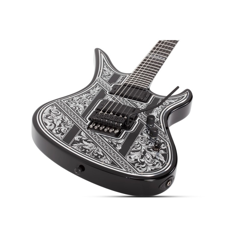 Schecter Avenger FR Przym Palladium Gloss Black - Gitara elektryczna