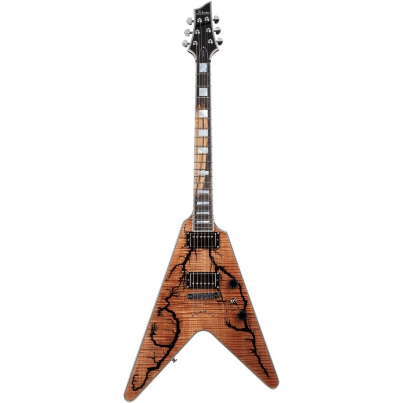 Schecter V-1 Electro-Resin Gloss Natural - Gitara elektryczna Schecter V-1 Electro-Resin Gloss Natural - Gitara elektryczna
