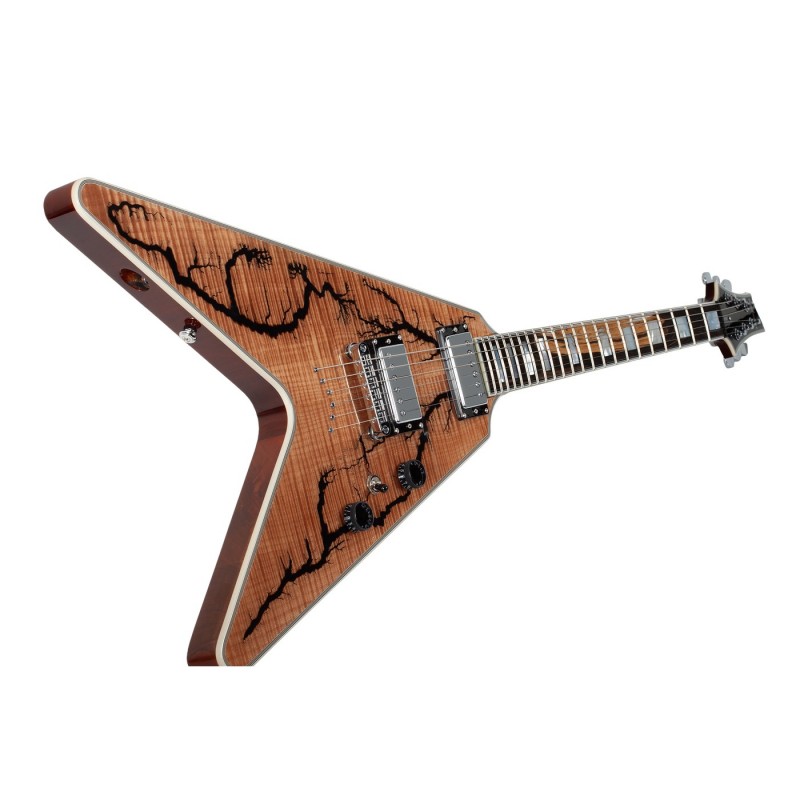 Schecter V-1 Electro-Resin Gloss Natural - Gitara elektryczna Schecter V-1 Electro-Resin Gloss Natural - Gitara elektryczna