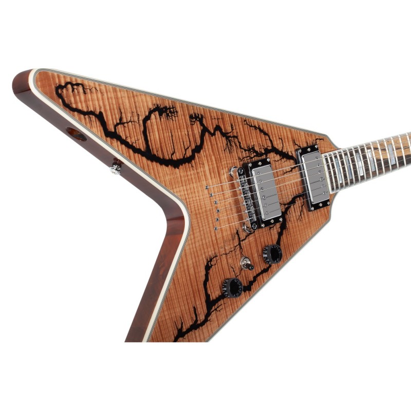 Schecter V-1 Electro-Resin Gloss Natural - Gitara elektryczna Schecter V-1 Electro-Resin Gloss Natural - Gitara elektryczna