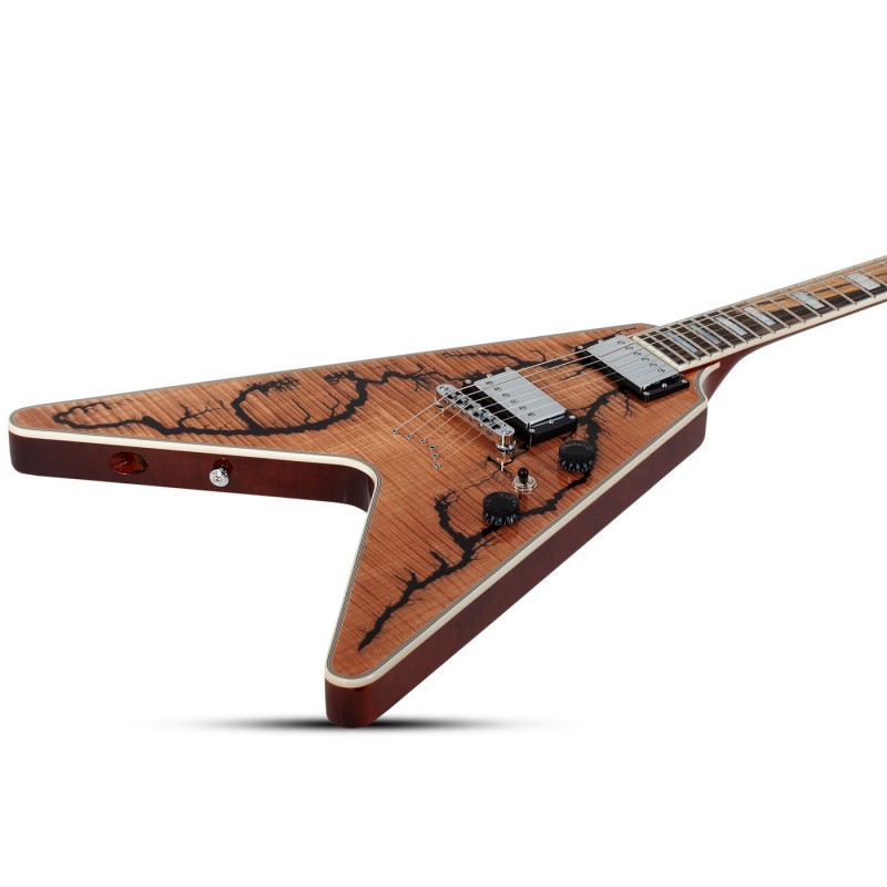 Schecter V-1 Electro-Resin Gloss Natural - Gitara elektryczna Schecter V-1 Electro-Resin Gloss Natural - Gitara elektryczna