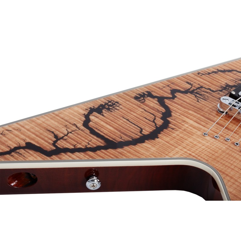 Schecter V-1 Electro-Resin Gloss Natural - Gitara elektryczna Schecter V-1 Electro-Resin Gloss Natural - Gitara elektryczna