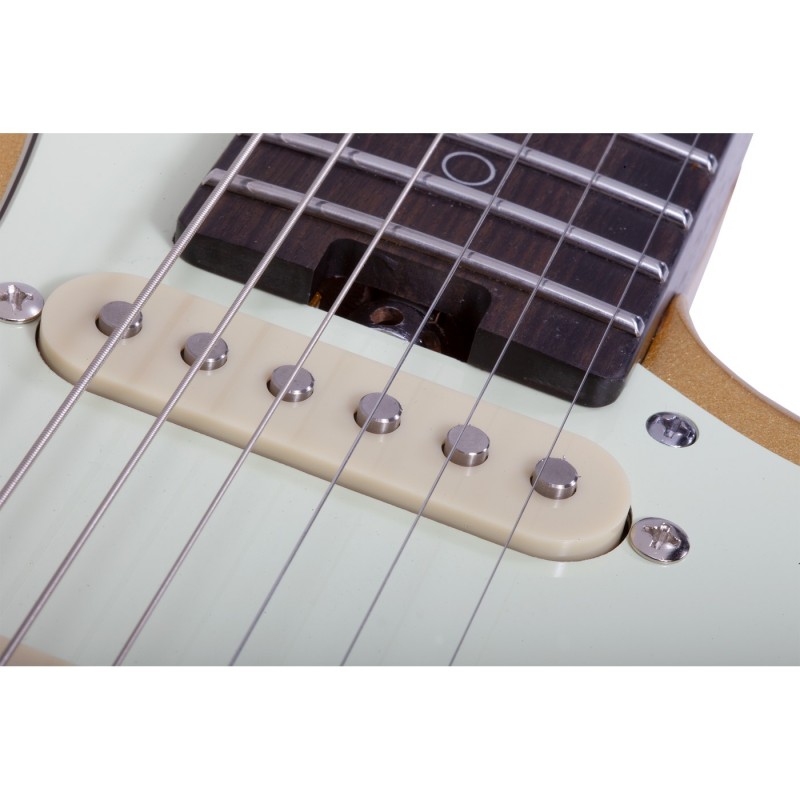 Schecter Nick Johnston 10th Anniversary Traditional HSS Atomic Saffron - Gitara elektryczna Schecter Nick Johnston 10th Anniversary Traditional HSS Atomic Saffron - Gitara elektryczna