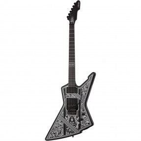 Schecter E-1 FR Przym Palladium Gloss Black - Gitara elektryczna