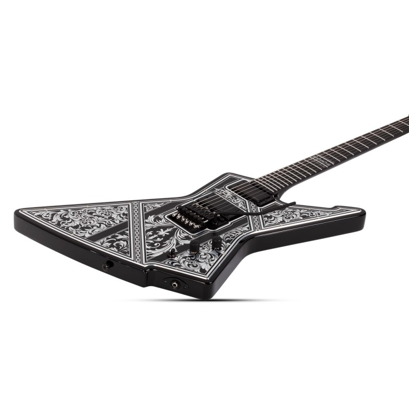 Schecter E-1 FR Przym Palladium Gloss Black - Gitara elektryczna Schecter E-1 FR Przym Palladium Gloss Black - Gitara elektryczna