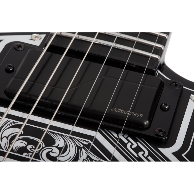 Schecter E-1 FR Przym Palladium Gloss Black - Gitara elektryczna Schecter E-1 FR Przym Palladium Gloss Black - Gitara elektryczna