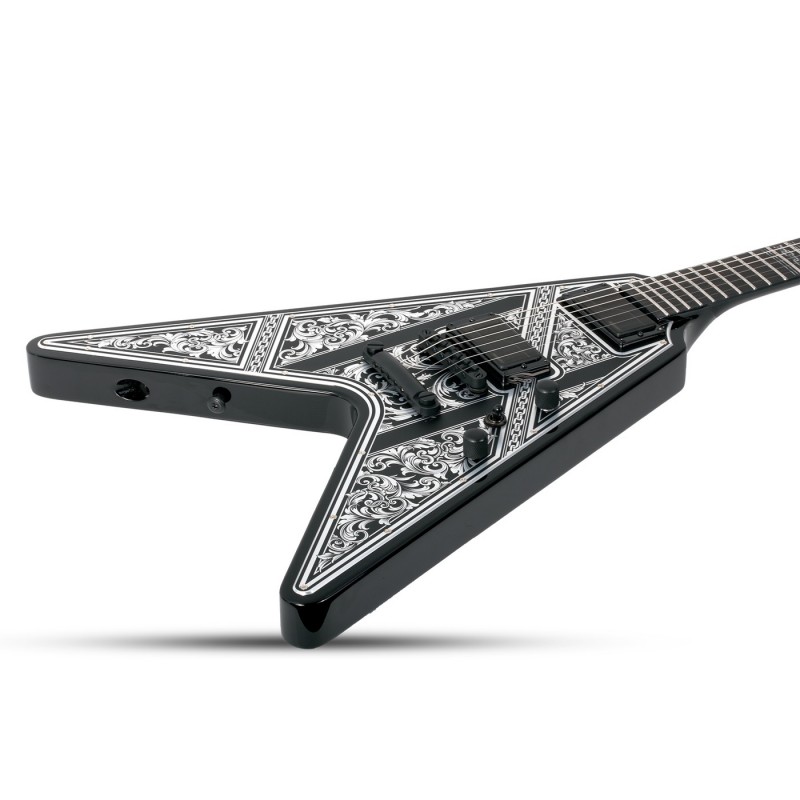 Schecter V-1 Przym Palladium Gloss Black - Gitara elektryczna Schecter V-1 Przym Palladium Gloss Black - Gitara elektryczna