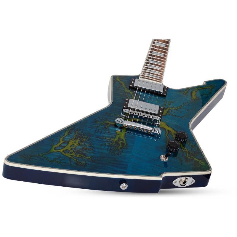 Schecter E-1 Electro-Resin Transparent Blue - Gitara elektryczna Schecter E-1 Electro-Resin Transparent Blue - Gitara elektryczna