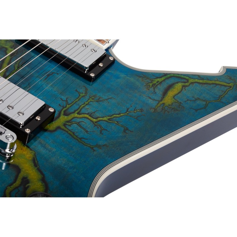 Schecter E-1 Electro-Resin Transparent Blue - Gitara elektryczna Schecter E-1 Electro-Resin Transparent Blue - Gitara elektryczna