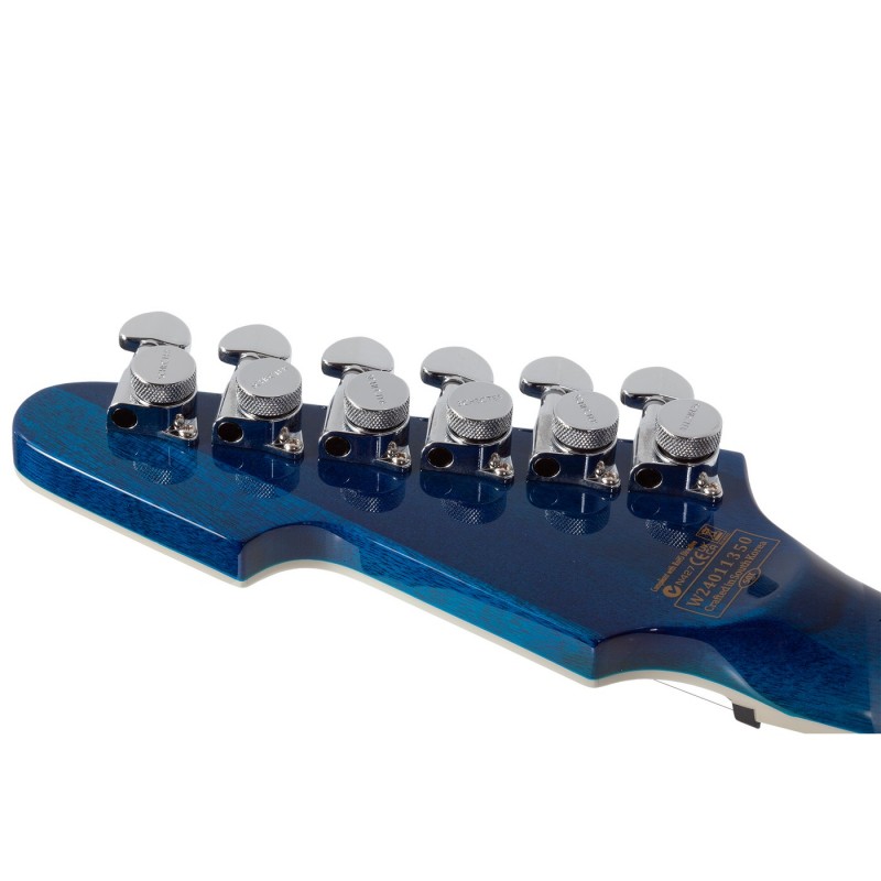 Schecter E-1 Electro-Resin Transparent Blue - Gitara elektryczna Schecter E-1 Electro-Resin Transparent Blue - Gitara elektryczna