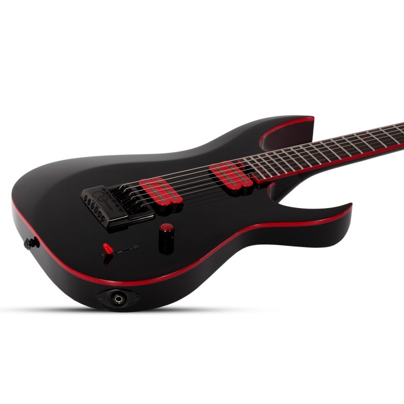 Schecter Sunset-6 ET EX Red Dawn Gloss Black - Gitara elektryczna