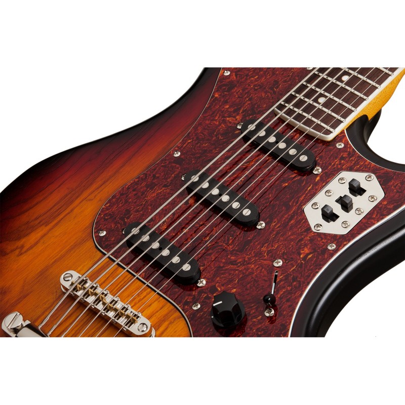 Schecter Hellcat-VI 3-Tone Sunburst Pearl - Gitara elektryczna Schecter Hellcat-VI 3-Tone Sunburst Pearl - Gitara elektryczna