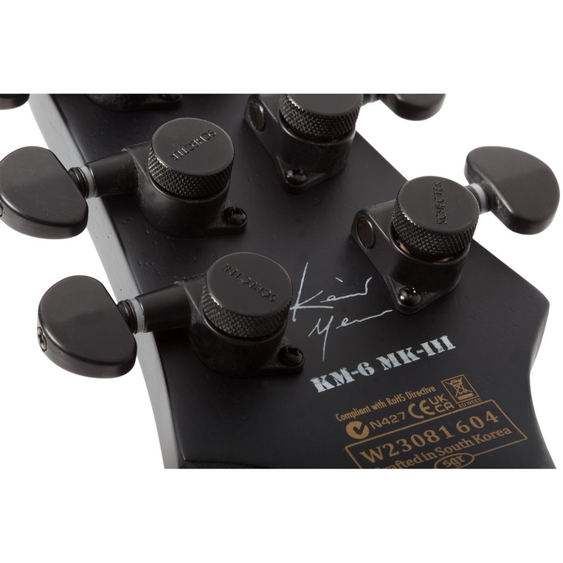 Schecter Keith Merrow KM-6 MK-III EX Satin Black Open Pore - Gitara elektryczna Schecter Keith Merrow KM-6 MK-III EX Satin Black Open Pore - Gitara elektryczna