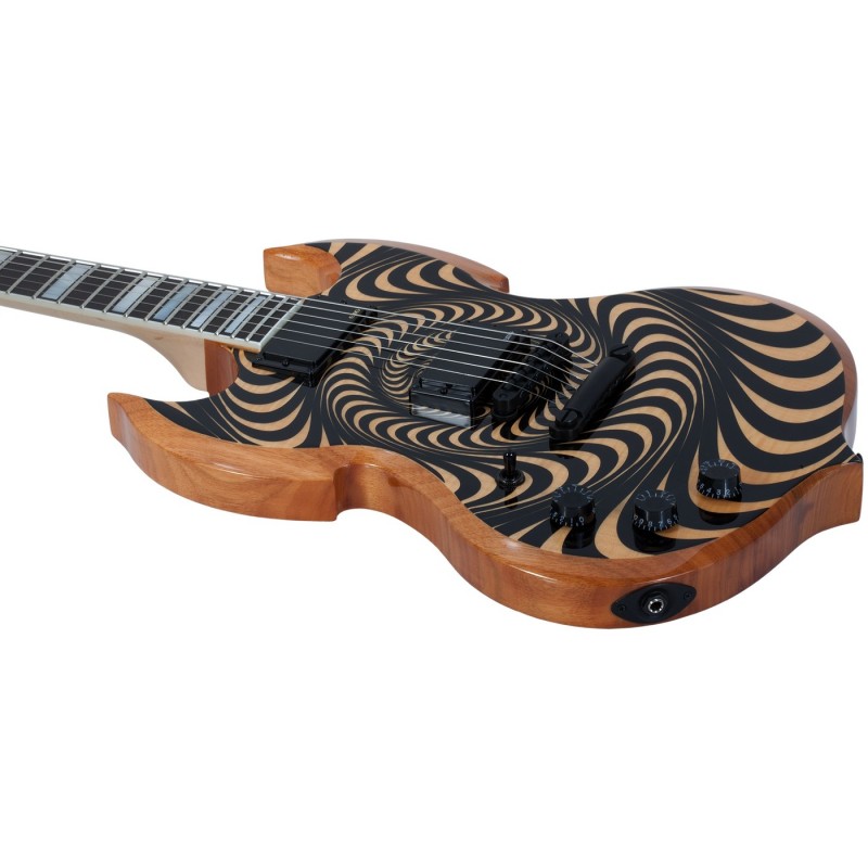 Schecter Wylde Audio Barbarian LH Rawtop Psychic Bullseye - Gitara elektryczna