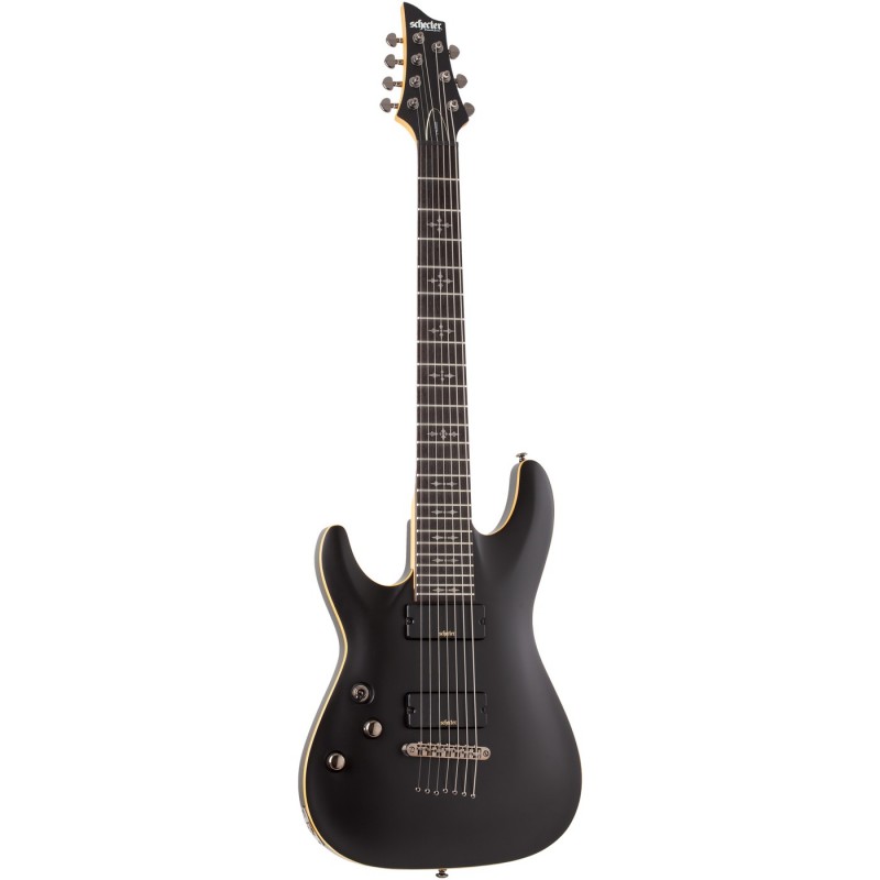 Schecter Demon-7 LH Aged Black Satin - Gitara elektryczna Schecter Demon-7 LH Aged Black Satin - Gitara elektryczna