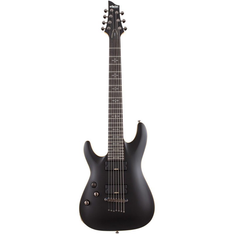 Schecter Demon-7 LH Aged Black Satin - Gitara elektryczna Schecter Demon-7 LH Aged Black Satin - Gitara elektryczna