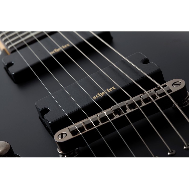Schecter Demon-7 LH Aged Black Satin - Gitara elektryczna Schecter Demon-7 LH Aged Black Satin - Gitara elektryczna