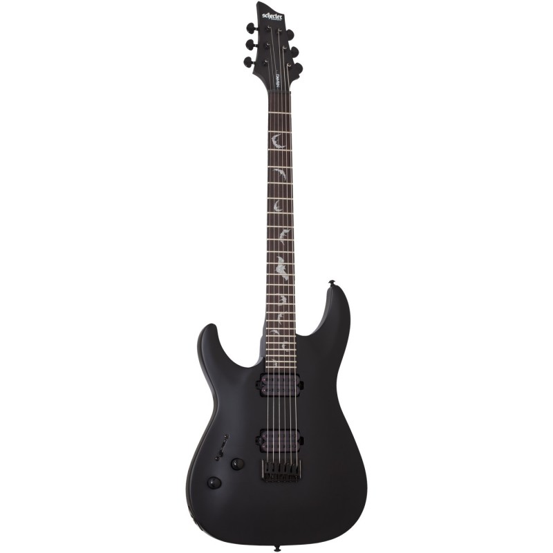 Schecter Damien-6 LH Satin Black - Gitara elektryczna Schecter Damien-6 LH Satin Black - Gitara elektryczna