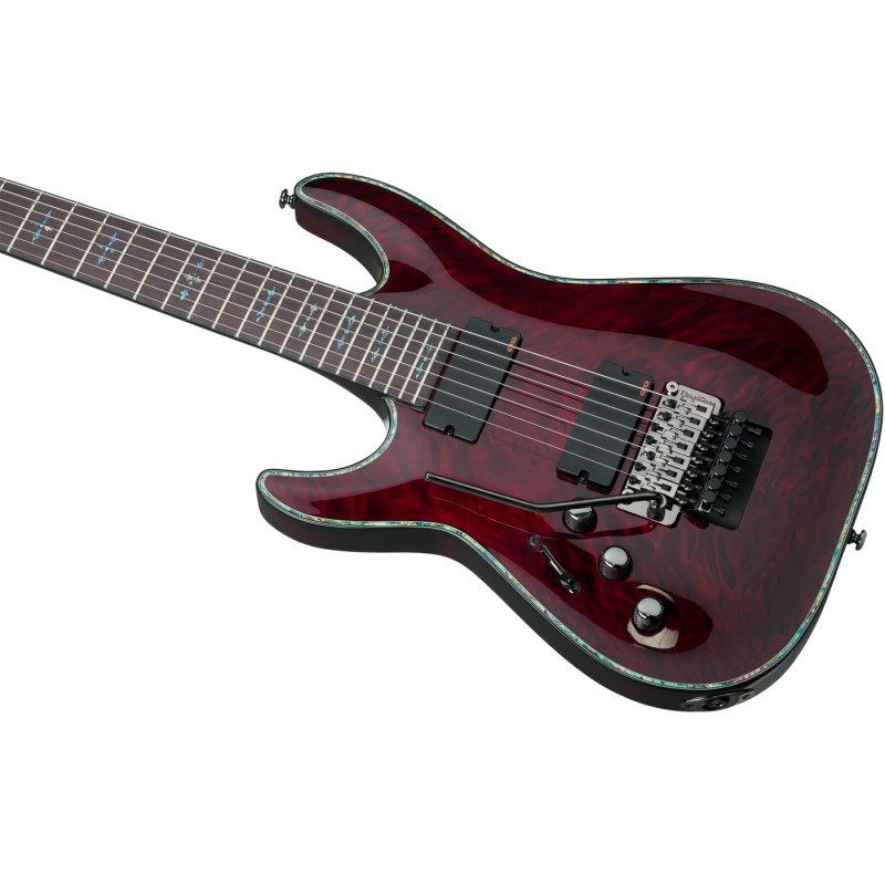 Schecter Hellraiser C-7 FR LH Black Cherry - Gitara elektryczna Schecter Hellraiser C-7 FR LH Black Cherry - Gitara elektryczna