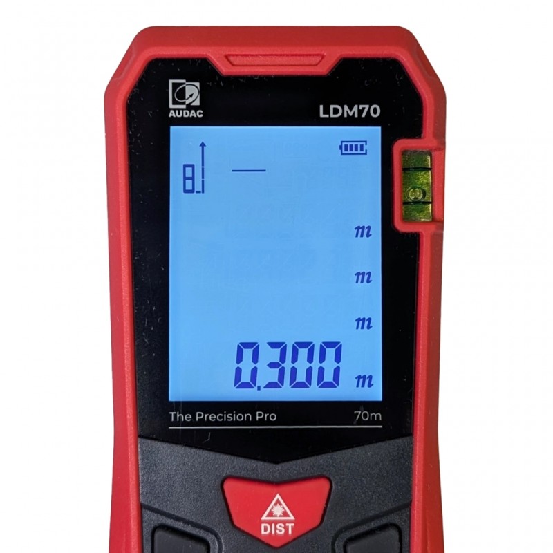 Audac LDM70 - Dalmierz laserowy 70 metrów Audac LDM70 - Dalmierz laserowy 70 metrów