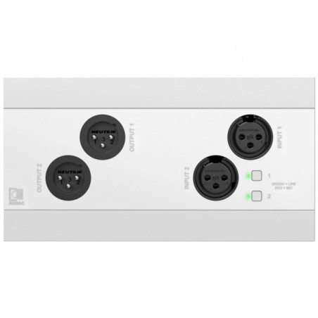 Audac NWP222/W - Panel ścienny 2x XLR (wej. i wyj.) + BT (wersja biała)