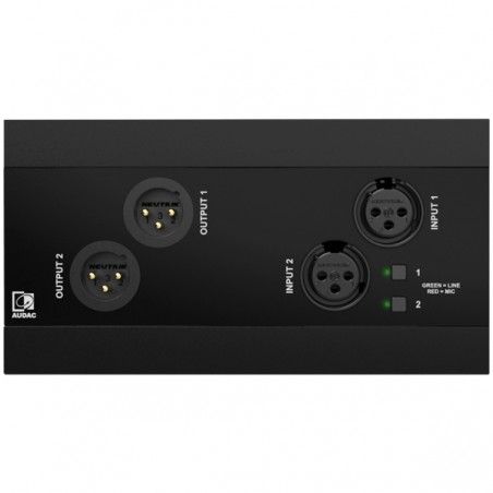 Audac NWP222/B - Panel ścienny 2x XLR (wej. i wyj.) + BT (wersja czarna)
