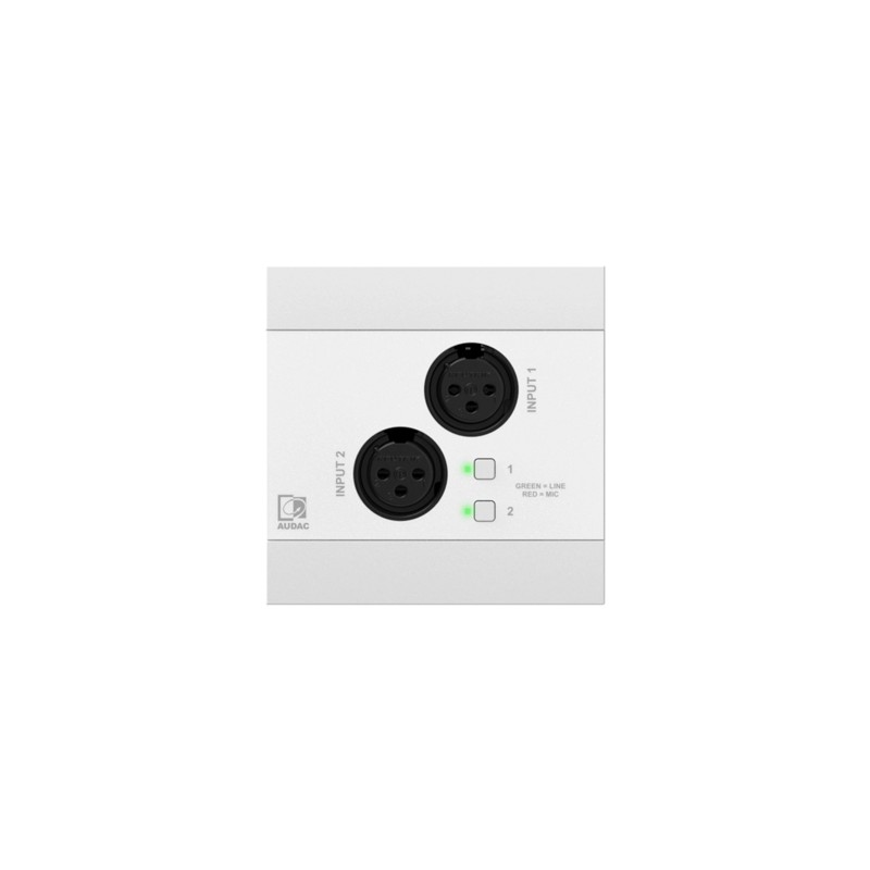 Audac NWP220/W - Panel ścienny 2x XLR + BT (wersja biała)