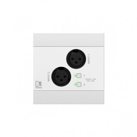 Audac NWP220/W - Panel ścienny 2x XLR + BT (wersja biała)